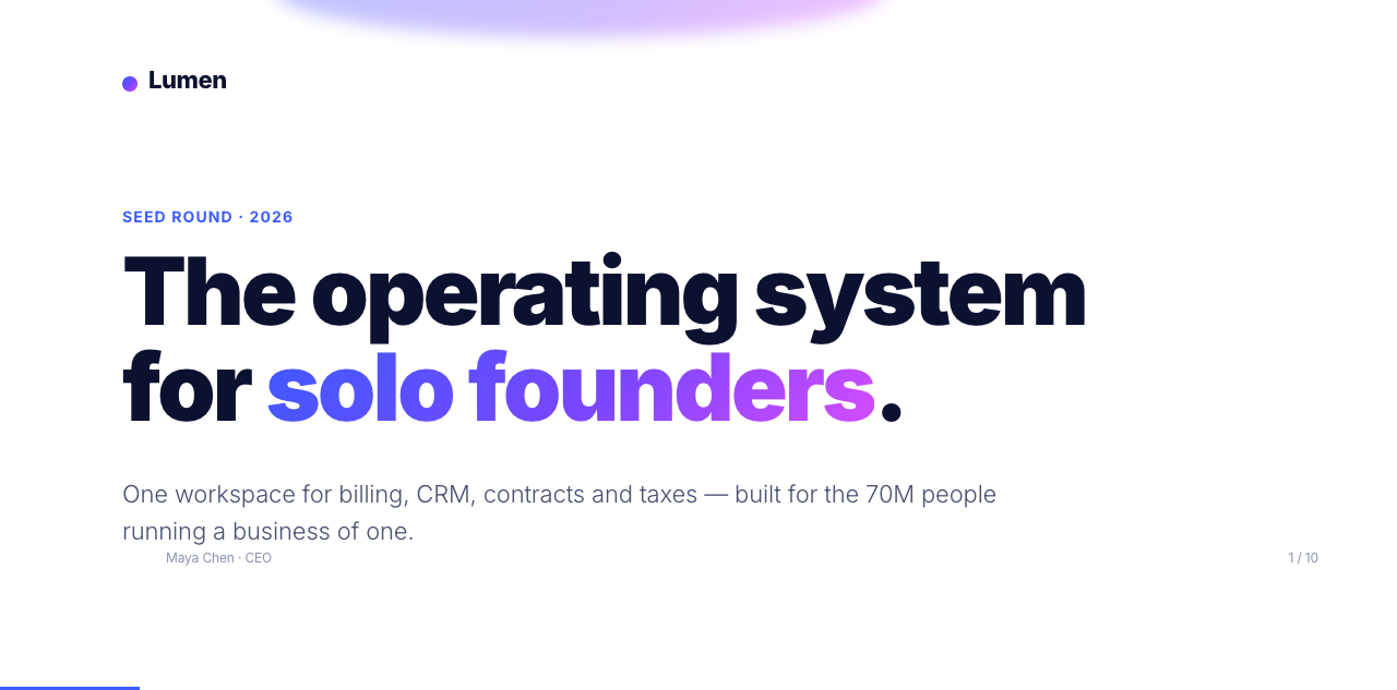 Pitch Deck